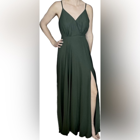JJs House Dresses & Skirts - ⭐️2xHP⭐️ JJ’s House Hunter Green Floor Length Spaghetti Strap Dress